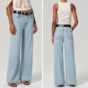 Citizens of Humanity Paloma Wide Leg Jeans Light Wash Size 25 Sustainable Y2K